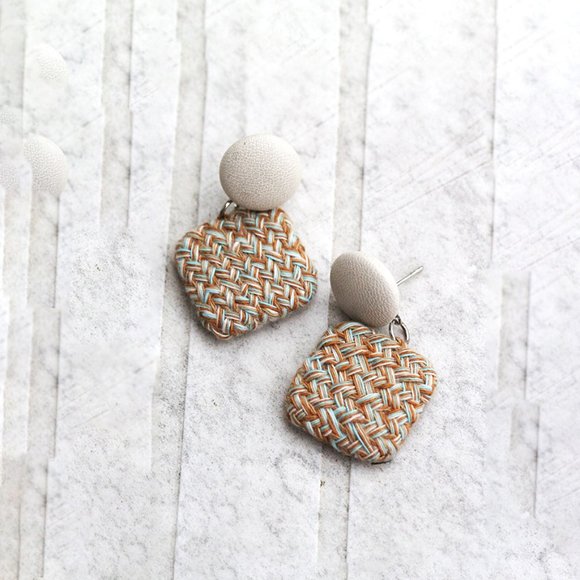 Set of four (4) Handmade Knitted Crochet Earrings Adorable Earrings for her - Picture 6 of 10